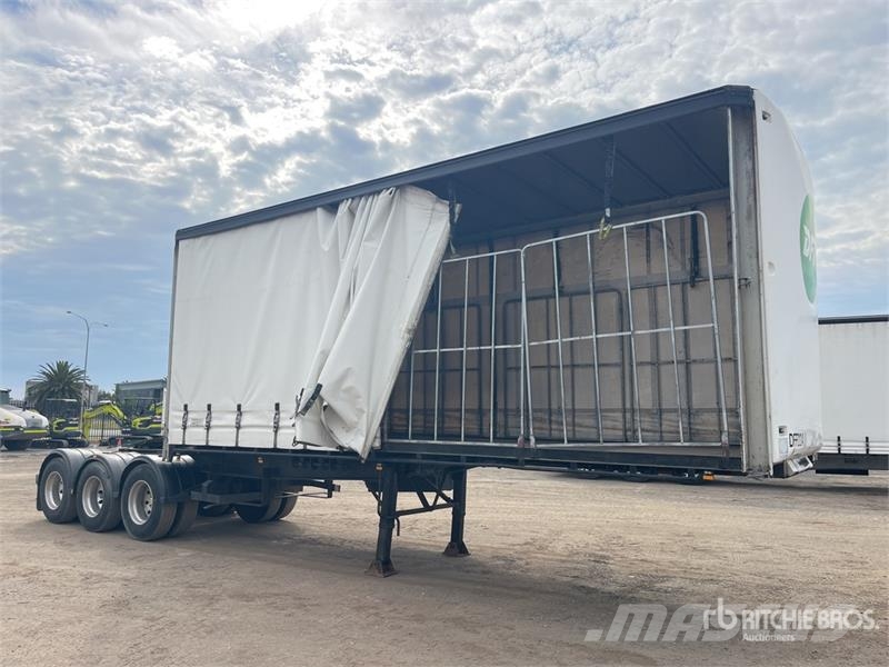  Krueger 7.2 m Tri/A B-Double Lead Curtain Side Tra Plachtové přívěsy
