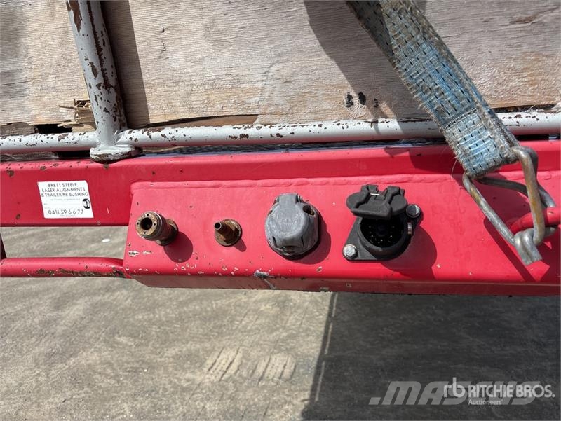  Krueger 7.2 m Tri/A B-Double Lead Flatbed Trailer Lavaperävaunut