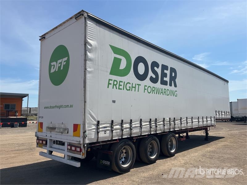 Kruger 13.3 m Tri/A Step Deck Curtain Side Trailer Tenthaagised