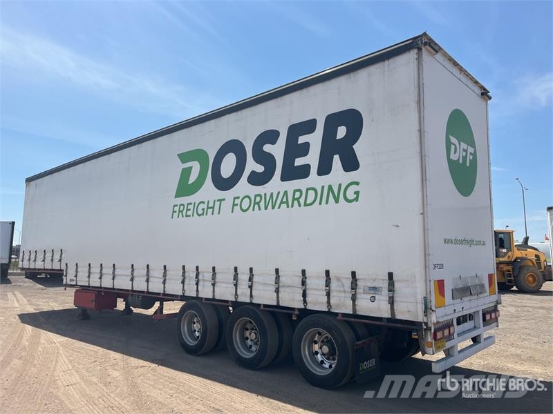 Kruger 13.3 m Tri/A Step Deck Curtain Side Trailer Tenthaagised