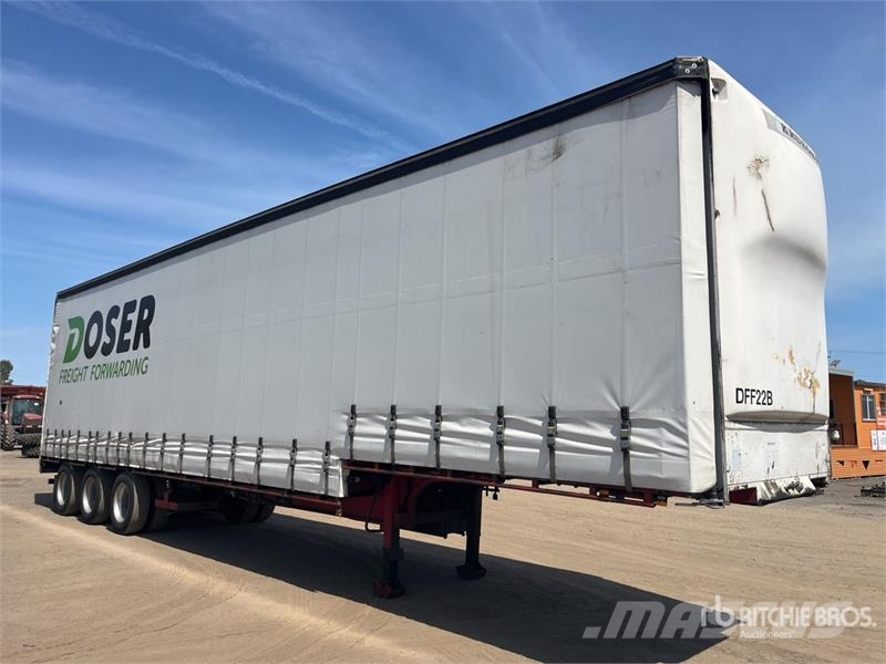 Kruger 13.3 m Tri/A Step Deck Curtain Side Trailer Tenthaagised