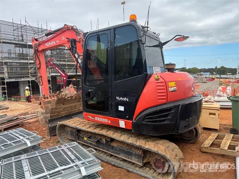 Kubota KX080-3S Tracked Excavator Crawler excavators