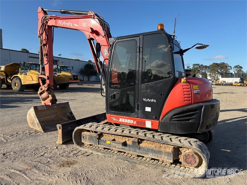 Kubota KX080-3S Tracked Excavator Bagri goseničarji