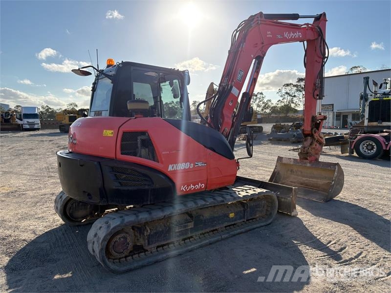 Kubota KX080-3S Tracked Excavator Bagri goseničarji