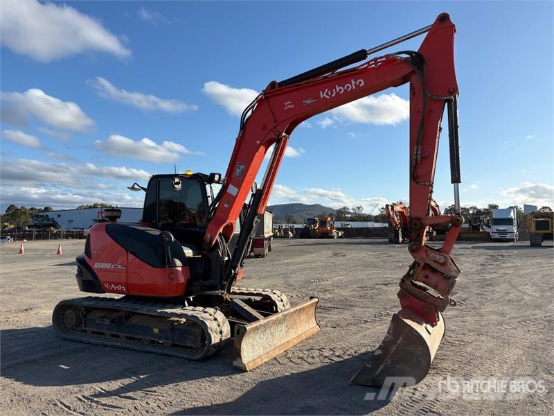 Kubota KX080-3S Tracked Excavator Bagri goseničarji