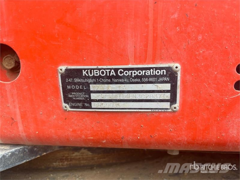 Kubota KX080-3S Tracked Excavator Crawler excavators