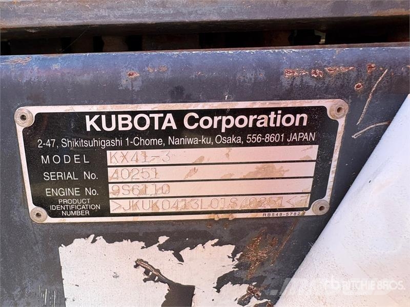 Kubota KX41-3 Mini kotrók < 7t