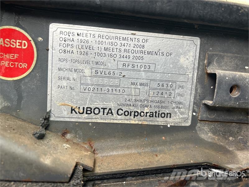 Kubota SVL65-2 Compact Track Loader Kompaktlastare