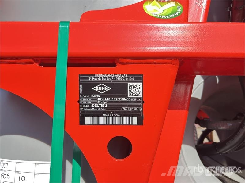 Kuhn Deltis 2 15 m 3-Point Hitch Sprayer (Unused) Irroratrici trainate