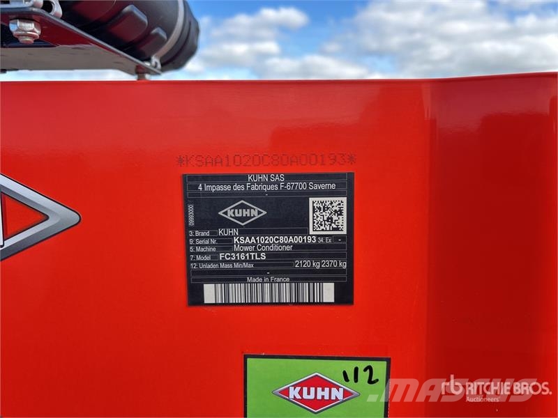 Kuhn FC3161TLS 2900 mm 2 Point Hitch Mower Conditioner 割草调节装置