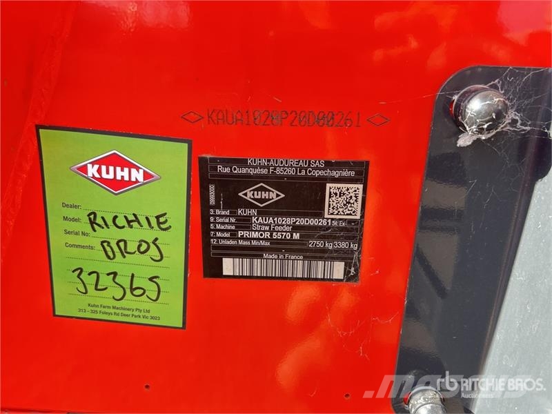 Kuhn Primor 5570 M S/A Straw Feeder (Unused) Otros equipos para cosechadoras de forraje