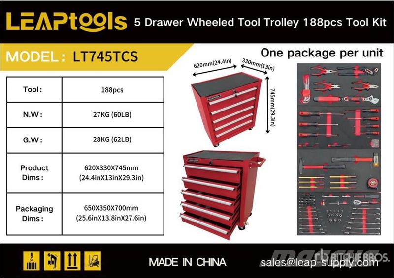 LEAPtools LT745TCS Tool Box (Unused) Építőipar - Egyebek