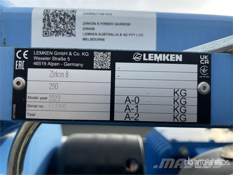 Lemken Zirkon 8 Harrow Drljače