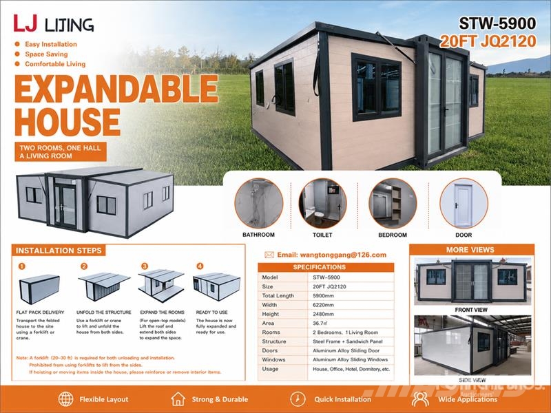  LJ JIJING 2120 5.9 m x 6.4 m Portable Folding Hous Other trailers