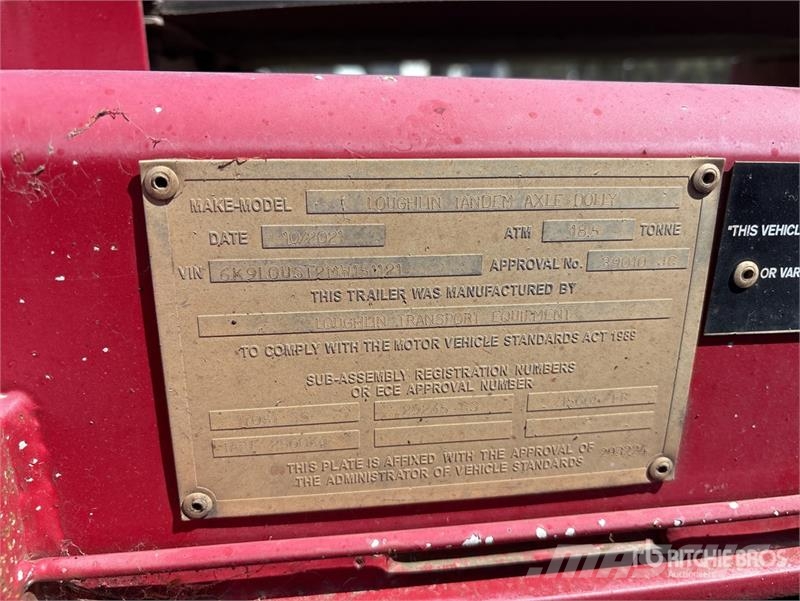 Loughlin Bogie/A Road Train Dolly Dollies and Dolly Trailers