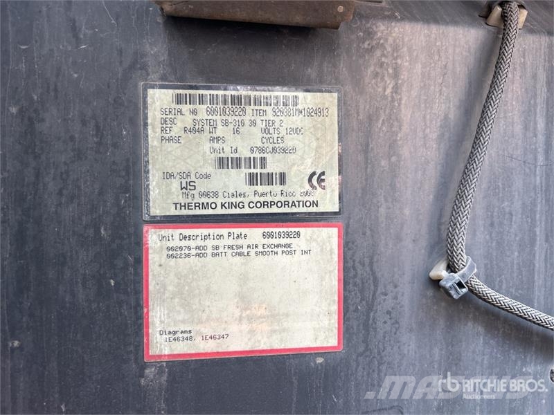 Lucar 13.2 m Tri/A Refrigerated Trailer نصف مقطورات بدرجة حرارة قابلة للضبط
