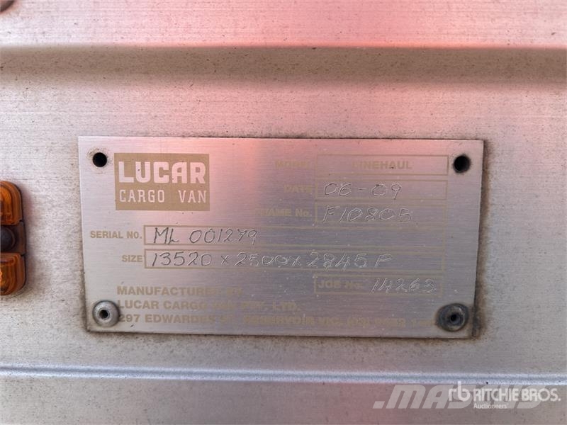 Lucar 13.2 m Tri/A Refrigerated Trailer نصف مقطورات بدرجة حرارة قابلة للضبط
