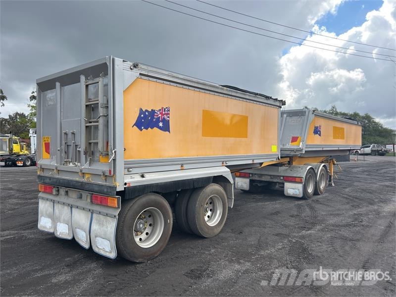 Lusty 14.9 m Bogie/A Stag Combination End Dump Tra Tipper trailers