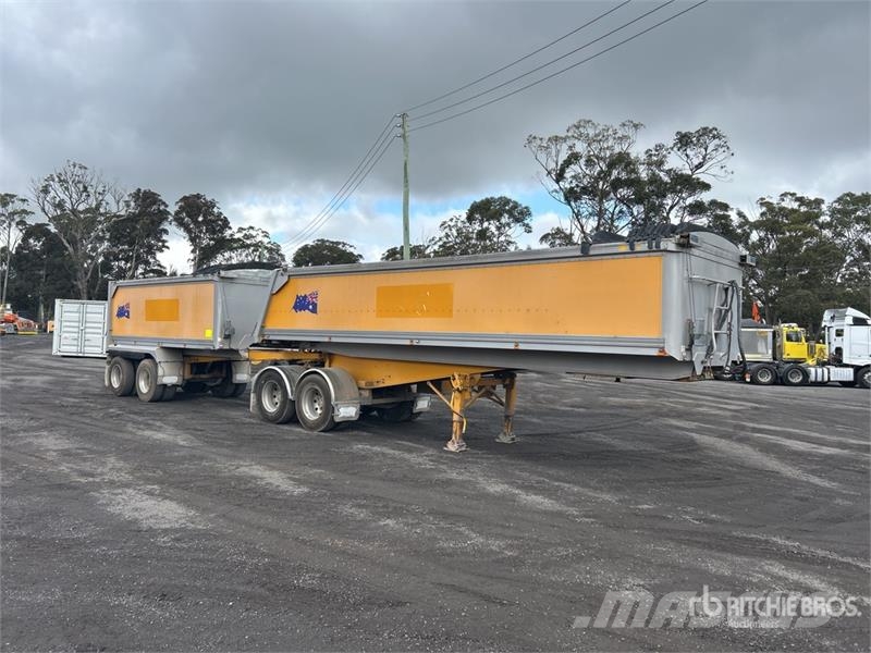 Lusty 14.9 m Bogie/A Stag Combination End Dump Tra Tipper trailers