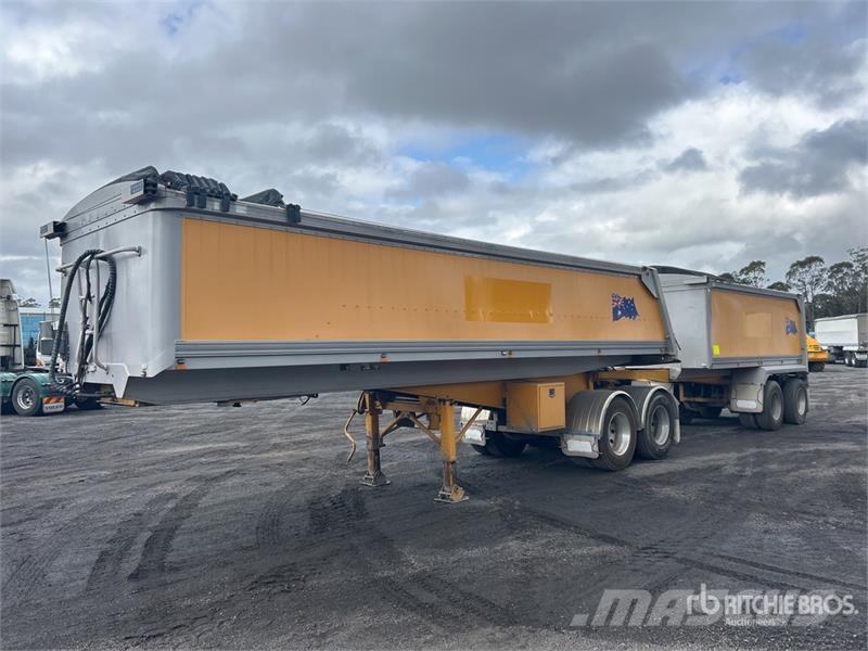 Lusty 14.9 m Bogie/A Stag Combination End Dump Tra Tipper trailers