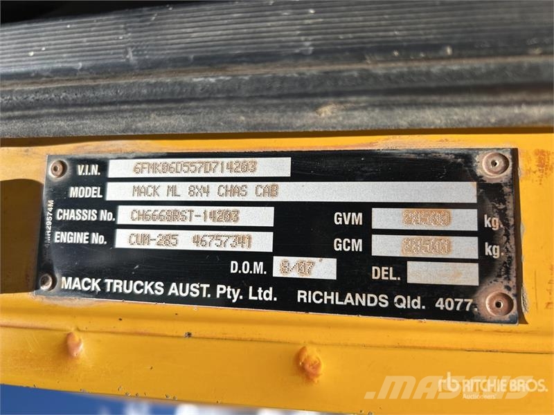 Mack CH6668RST Metroliner 16000 L 8x4 Twin-Steer Water  Kamioni za vodu