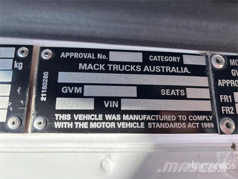 Mack CLXT 6x4 T/A Sleeper Truck Tractor Trekkers