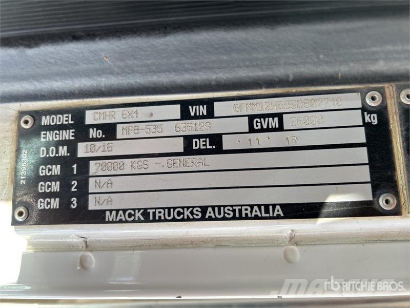 Mack CMHR Trident 6x4 T/A Dump Truck Грузовики-Самосвалы