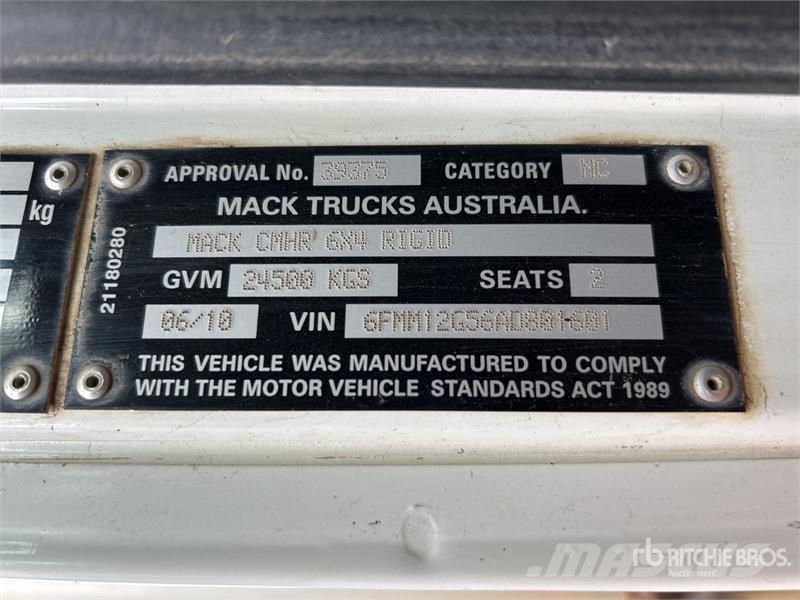 Mack CMHR Trident 6x4 T/A Dump Truck Грузовики-Самосвалы