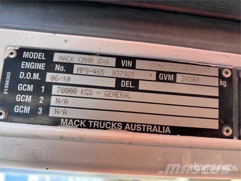 Mack CMMR Granite 6x4 T/A Dump Truck Tipper trucks