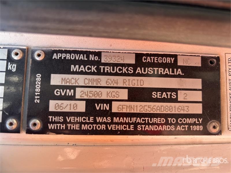 Mack CMMR Granite 6x4 T/A Dump Truck Pašizgāzējs