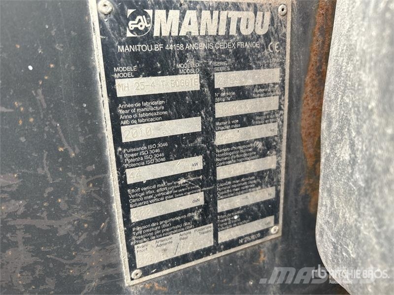 Manitou MH 25-4T Rough Terrain Forklift (Inoperable) Tereptargonca