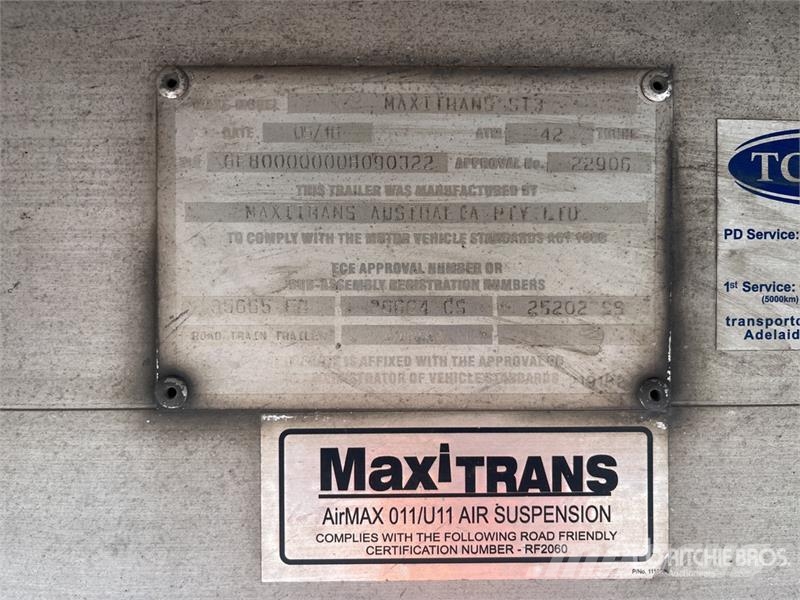 MaxiTrans 10.1 m Tri/A End Dump Trailer Kallur-haagised
