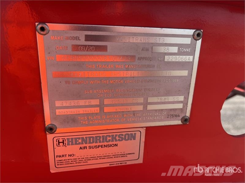 MaxiTrans 10.6 m Tri/A Container Trailer Прицепы-Контейнеровозы
