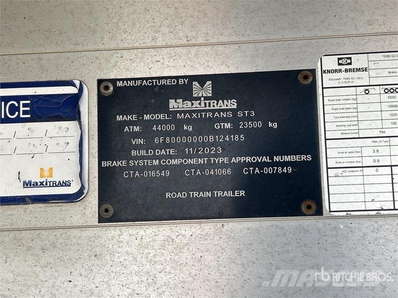 MaxiTrans 10 m Tri/A End Dump Trailer Самоскиди