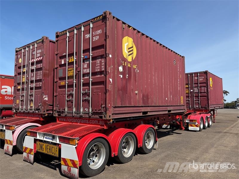 MaxiTrans 12.1 m Tri/A Container Trailer Konteinerveohaagised