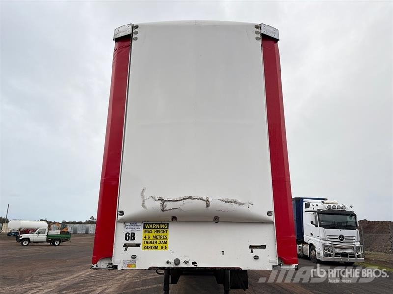 MaxiTrans 12.9 m Tri/A Step Deck Curtain Side Trailer Ponyvás pótkocsik