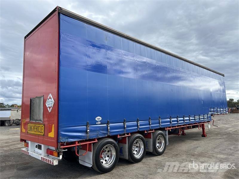 MaxiTrans 13.2 m Tri/A Step Deck Curtain Side Trailer Kayar tenteli çekiciler