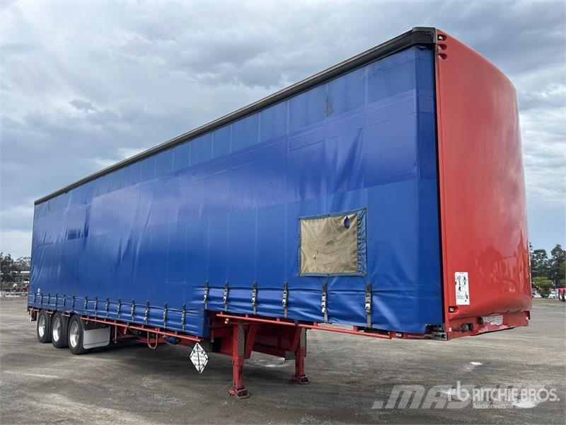MaxiTrans 13.3 m Tri/A Step Deck Curtain Side Trailer Ponyvás pótkocsik