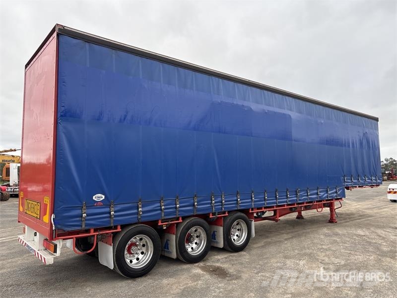 MaxiTrans 13.4 m Tri/A Step Deck Curtain Side Trailer Caja de lona