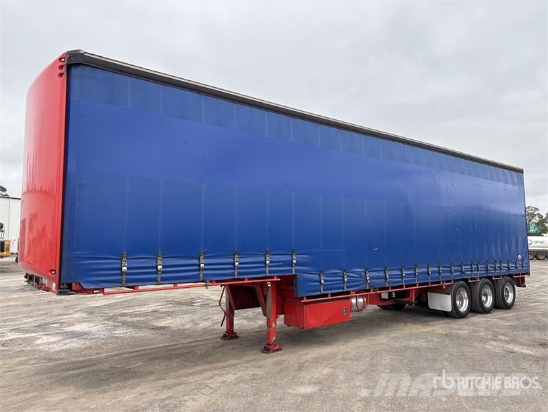 MaxiTrans 13.4 m Tri/A Step Deck Curtain Side Trailer Caja de lona