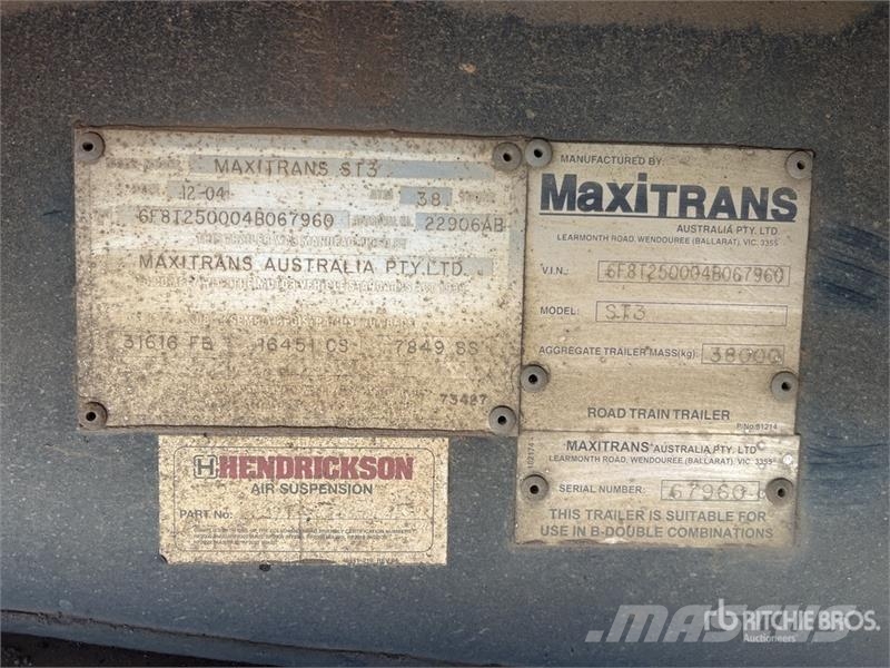 MaxiTrans 13.4 m Tri/A Step Deck Trailer Remorque surbaissée