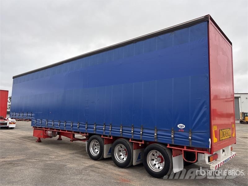 MaxiTrans 13.4 m Tri/A Step Deck Curtain Side Trailer Caja de lona