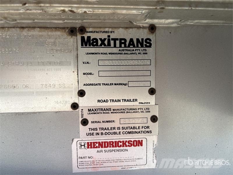 MaxiTrans 13.6 m Tri/A Flatbed Trailer Flatbed/Dropside trailers