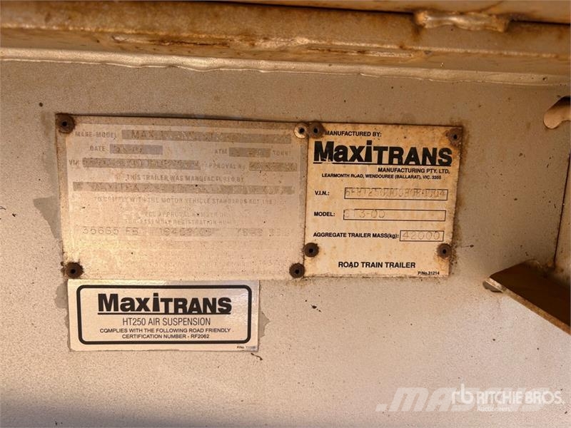 MaxiTrans 15 m Tri/A Flatbed Trailer Prikolice platforme/otvoreni sanduk