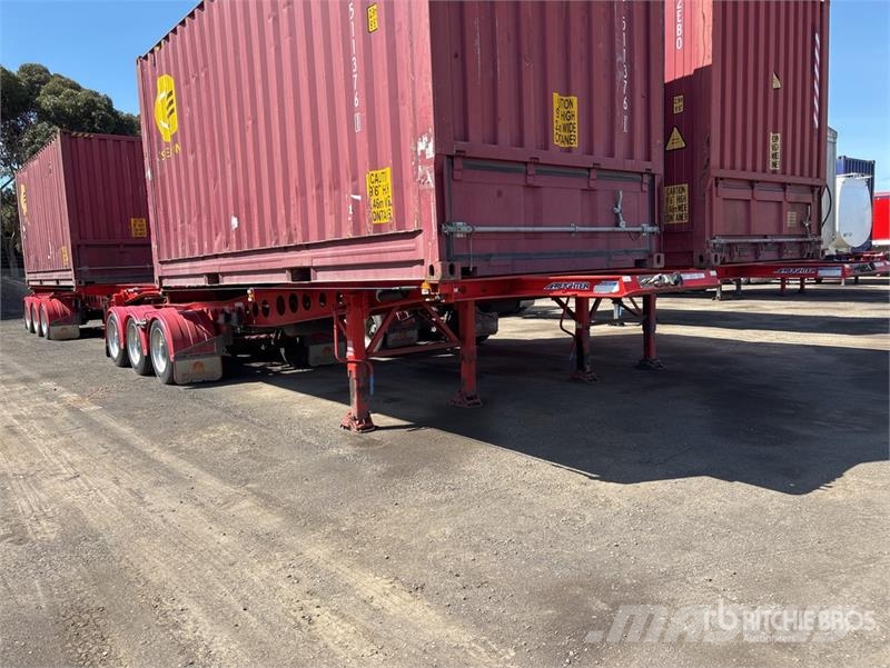 MaxiTrans 6.1 m Tri/A Lead Container Trailer Konteinerveohaagised