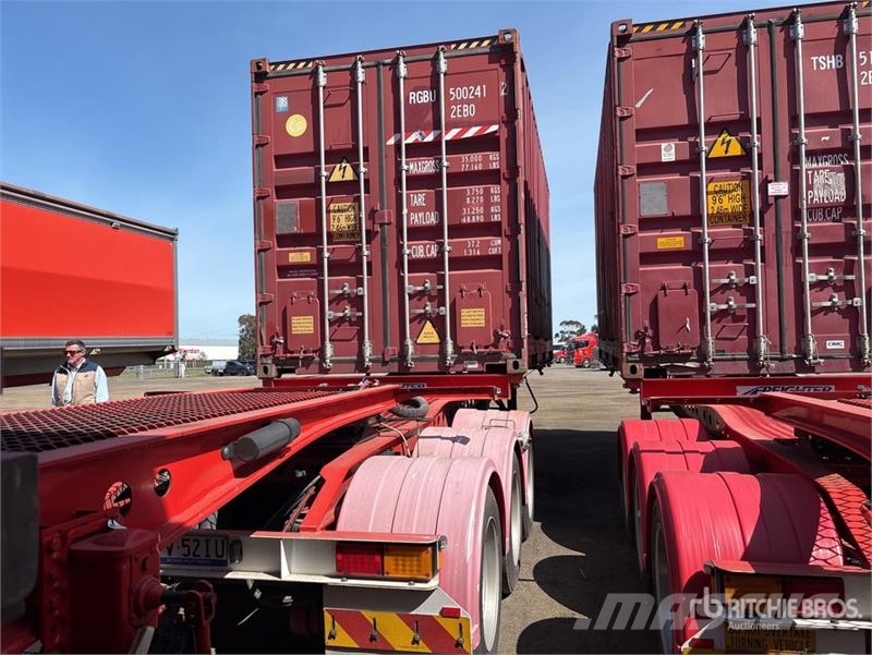 MaxiTrans 6.1 m Tri/A Lead Container Trailer Konteinerveohaagised