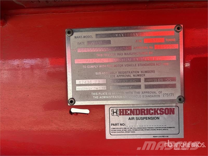 MaxiTrans 6.1 m Tri/A Lead Container Trailer Konteinerveohaagised