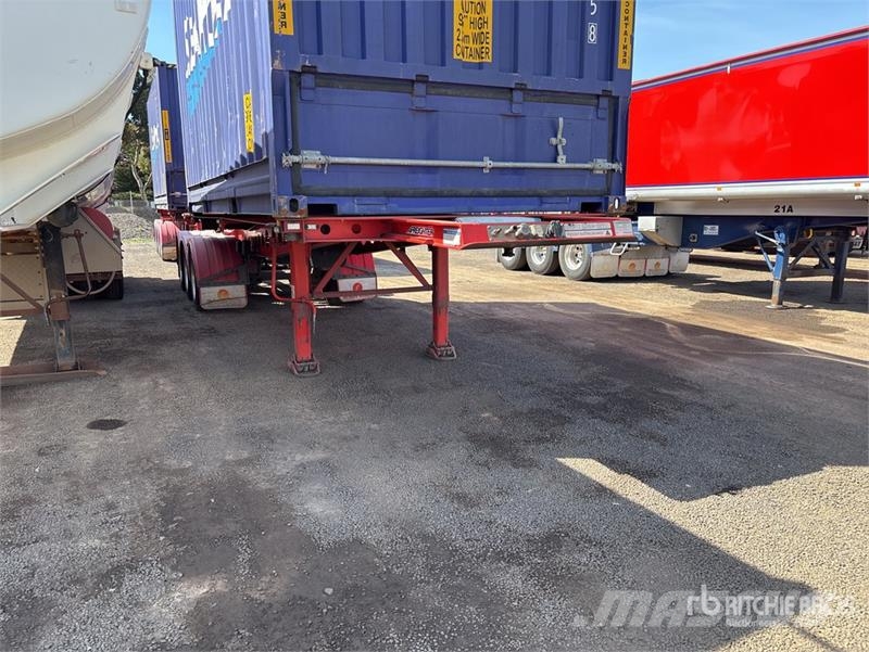 MaxiTrans 6.1 m Tri/A Lead Container Trailer Konteinerveohaagised