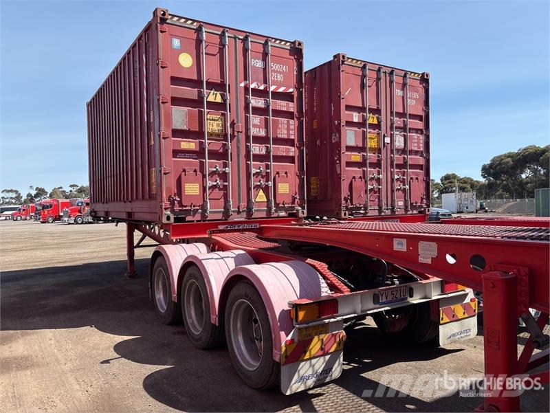 MaxiTrans 6.1 m Tri/A Lead Container Trailer Konteinerveohaagised