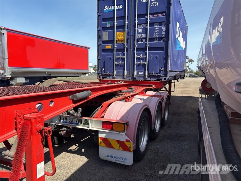 MaxiTrans 6.1 m Tri/A Lead Container Trailer Konteinerveohaagised